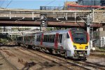 EMU's come into the station